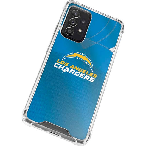 NFL Los Angeles Chargers Team Jersey Galaxy A52 5G Clear Case